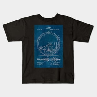 Blueprint Monocycle Patent Kids T-Shirt